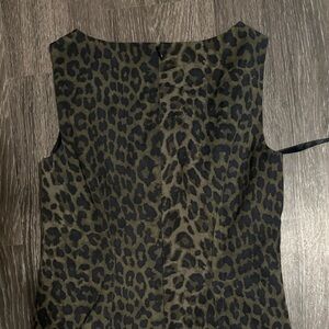 Cheetah print mini dress